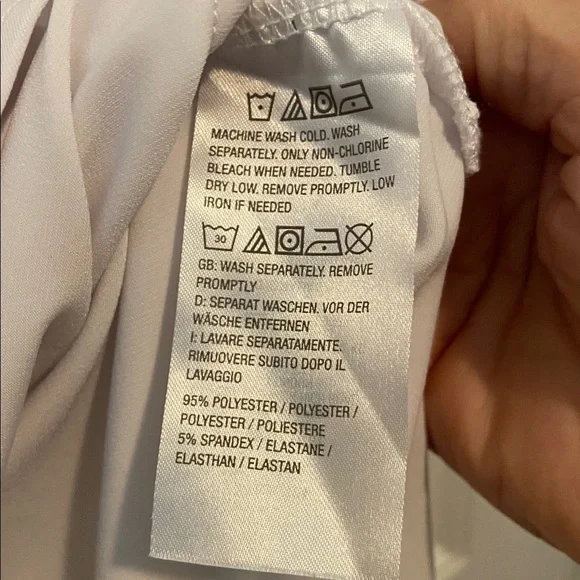 Susan Graver Modern Essentials Liquid Knit Elbow Sleeve Tunic Top White M New - Picture 7 of 9